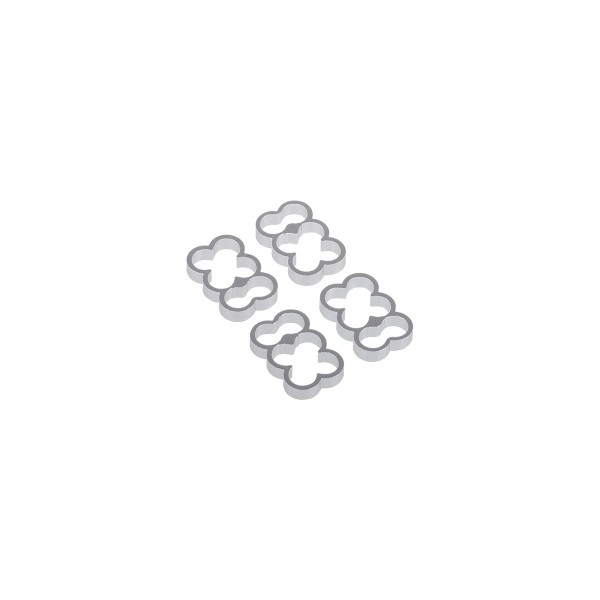 Alphacool Eiskamm Aluminum X6 - 4mm Silver - 4 pcs (24770)