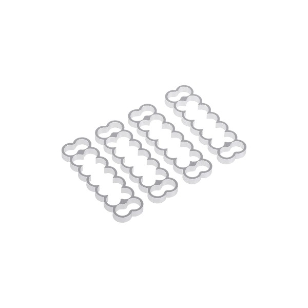 Alphacool Eiskamm Aluminum X14 - 4mm Silver- 4 pcs (24773)