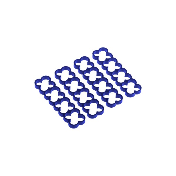 Alphacool Eiskamm Aluminum X16 - 4mm Blue - 4 pcs (24792)