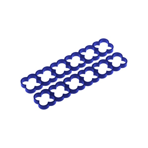 Alphacool Eiskamm Aluminum X24 - 4mm Blue - 2 pcs (24793)