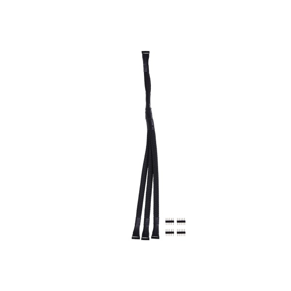 Alphacool Y-Cable RGBW 5-Pin to 3x 5-Pin - 30cm Incl. Connector - Black (18569)