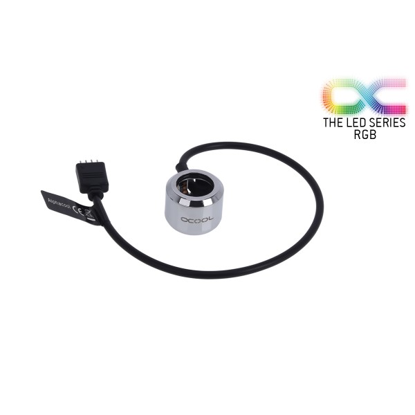 Alphacool Aurora HardTube LED Ring 16mm Chrome - RGB (15354)