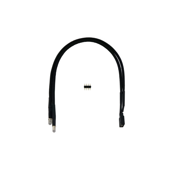 Alphacool Twin 5mm LED RGB 30cm - Sleeving Black (15361)