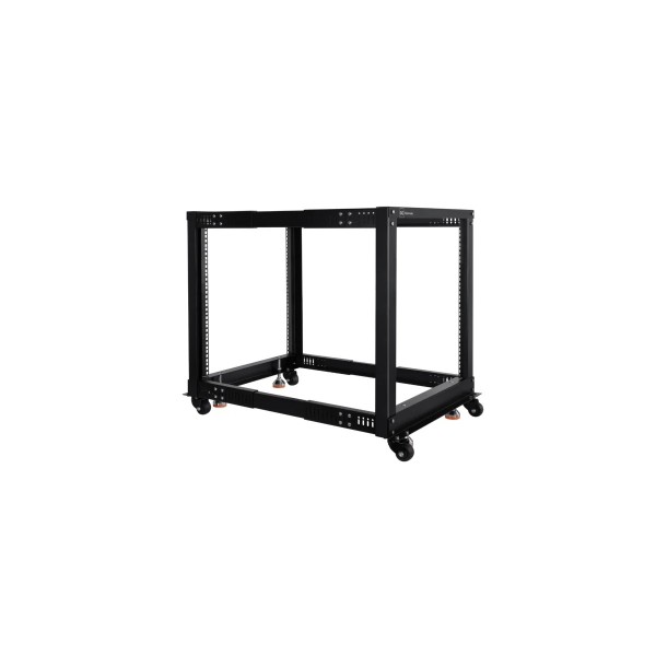 Alphacool ES 19" Open Frame Serverrack 12U Adjustable Depth (13735)
