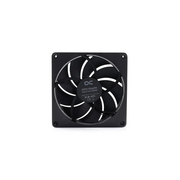 Alphacool Apex Stealth Metal Fan 2500rpm Matte Black - 140x140x25mm (13760)
