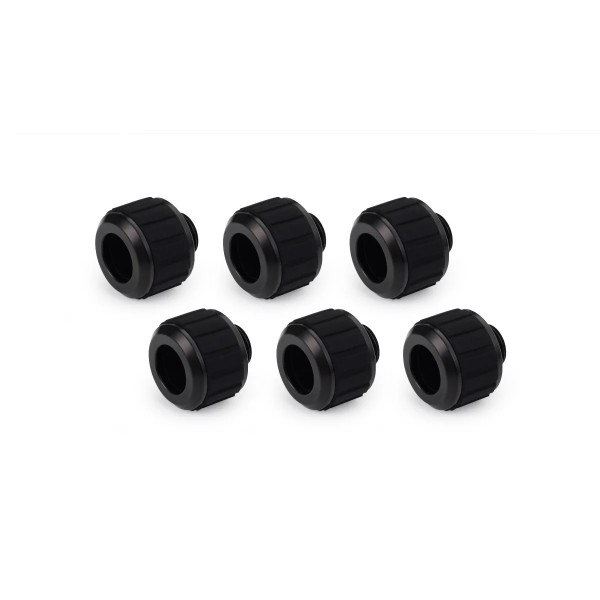 Alphacool Apex Grip 13mm G1/4 HardTube Fitting - Black - 6 Pack (14926)