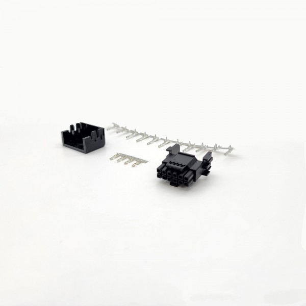 ModMyMods ATX 3.1 PCIe Gen 5 H++ 12V-2X6 MicroFit 3.0 16-Pin Angled Connector Set Black - Pins Included (TD422-A)