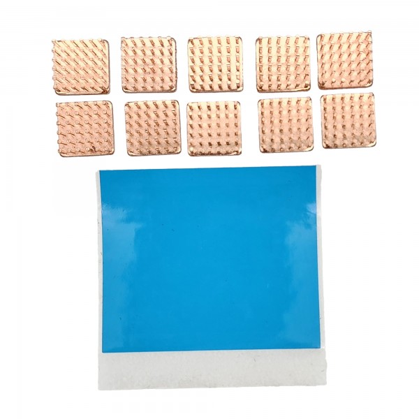 ModMyMods Cold Forged Copper Heatsink - 15mm x 15mm x 7mm - 10 Pack