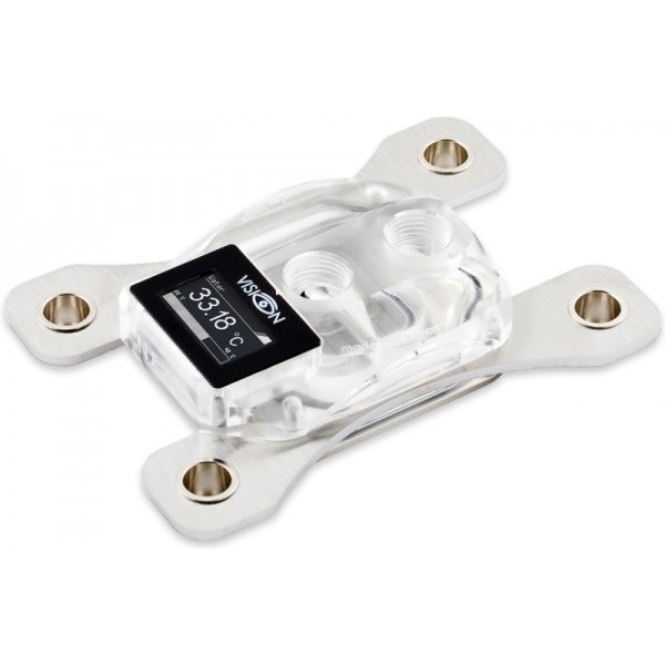 Aquacomputer Cuplex Kryos NEXT with VISION AM5/AM4, Acrylic/Nickel (21716)