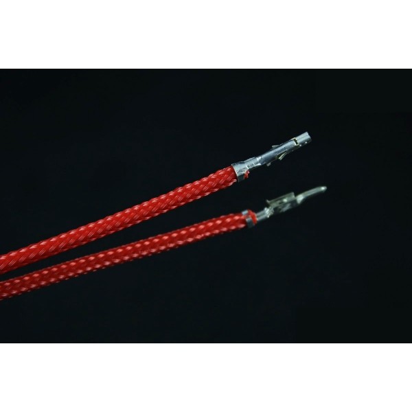 Darkside 12" (30cm) Male-Female Pre-Sleeved ATX and PCI-E Wire – Red (DS-0796)