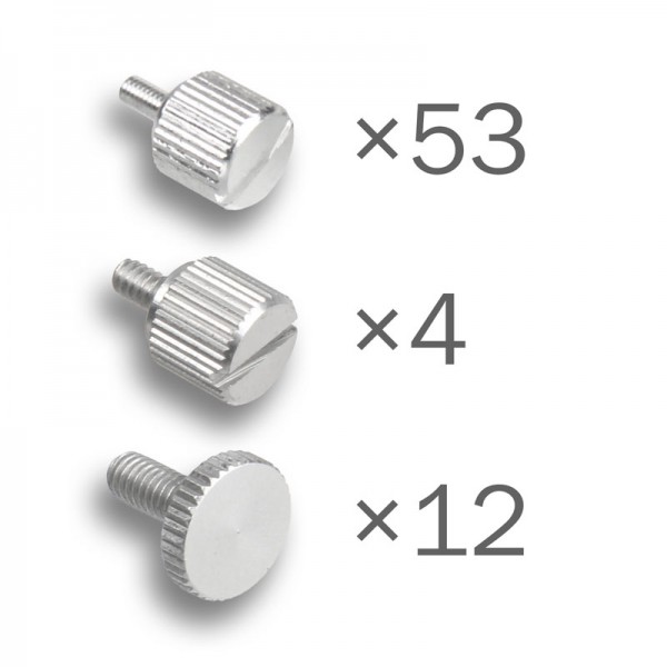 Dimastech® Bench Table EasyXL - ThumbScrews Kit -Silver (BT189)