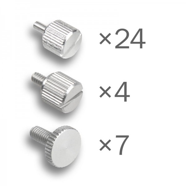 Dimastech® Bench Table MINI V2 - ThumbScrews Kit - Silver (BT193)
