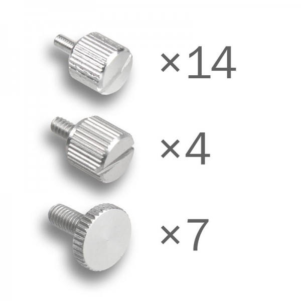 Dimastech® Bench Table NANO - ThumbScrews Kit - Silver (BT195)