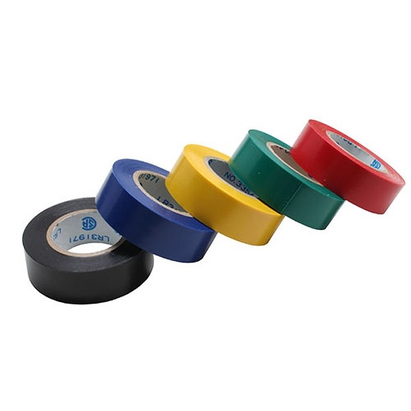 InLine® 5-Pack Electrical Tape, 18mm x 30ft - Multiple Colors (43039)