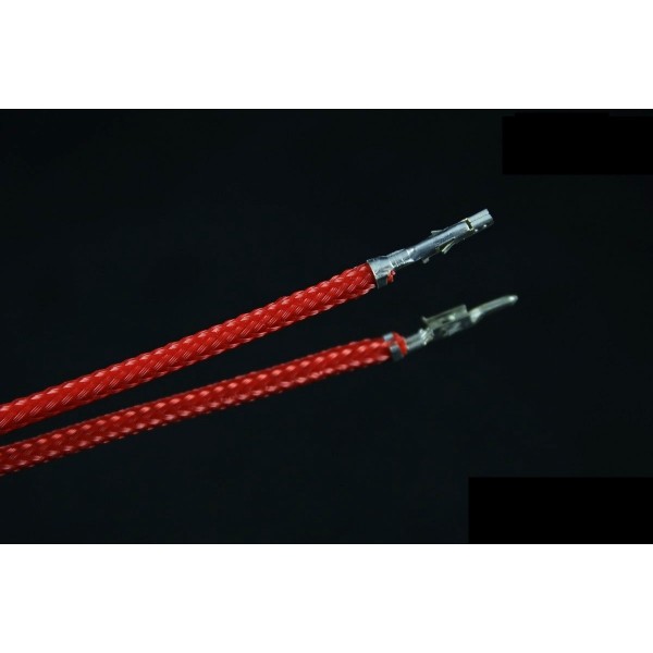 Darkside 17.5" (45cm) Male-Female Pre-Sleeved ATX and PCI-E Wire – Red (DS-1118)