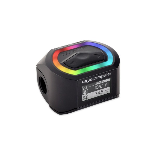 Aquacomputer G1/4 NEXT RGBpx Flow Sensor - High Flow (53293)
