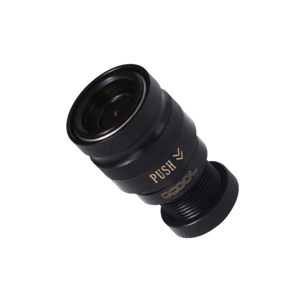 Alphacool Eiszapfen Quick Release Female Bulkhead G1/4 Inner Thread - Deep Black (17459)