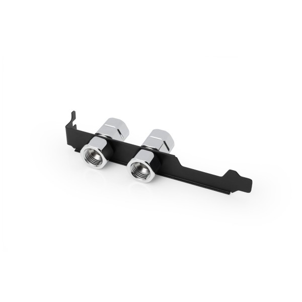 Alphacool ES PCIe Slot Bracket 2x G1/4 with Cable Passthrough (5100099)
