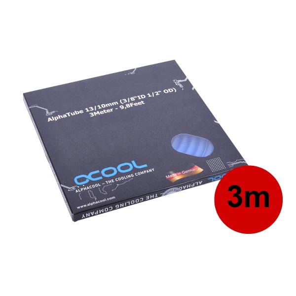 Alphacool Tubing AlphaTube HF 13/10 (3/8"ID) - UV Blue 3m (9,8ft) Retailbox (18414)