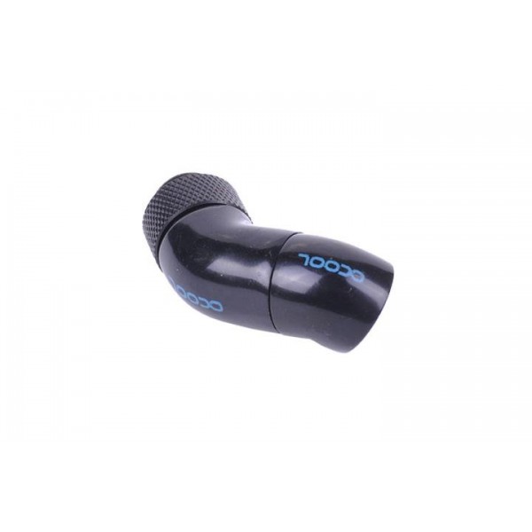 Alphacool G1/4 Double 45° Revolvable Angled Adaptor - Black (17060)