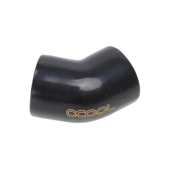 Alphacool G1/4 Female to Female 45 Degree Adapter Fitting - Black (17191)