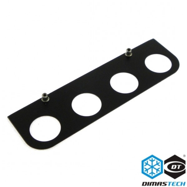 DimasTech® Pass-through Fittings Support 20/23mm - Graphite Black (BT154)