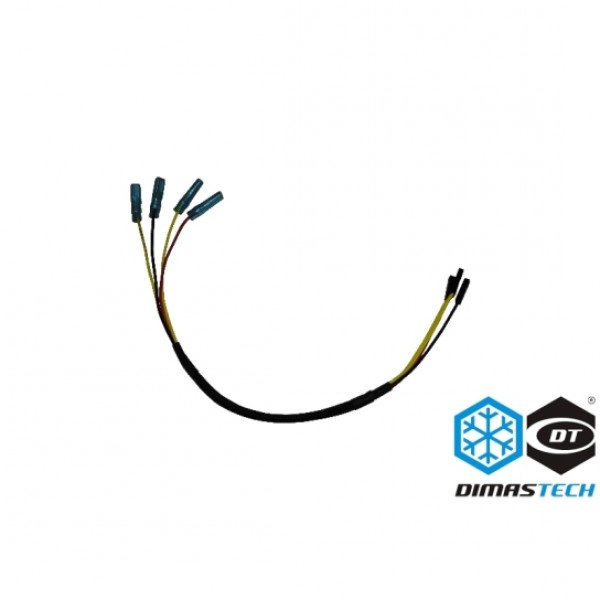 DimasTech® Pair of Black & Red Switch Cables | 300mm (BT110)