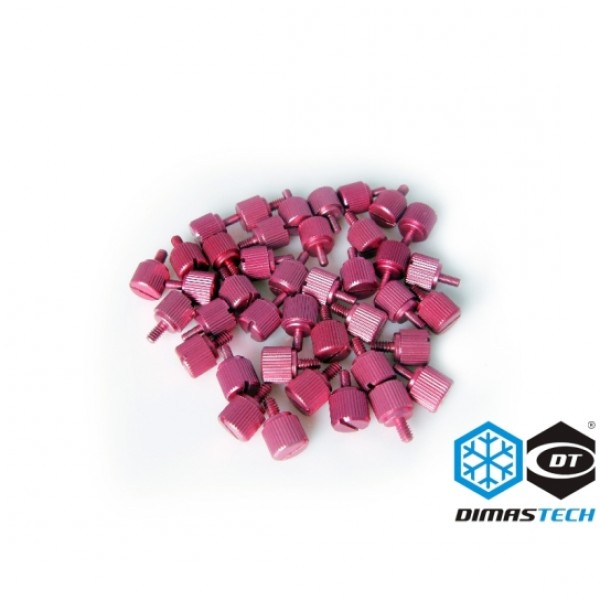 DimasTech® ThumbScrews 6-32 + M3 Thread 40 Pieces Pack - Electric Purple (BT080)