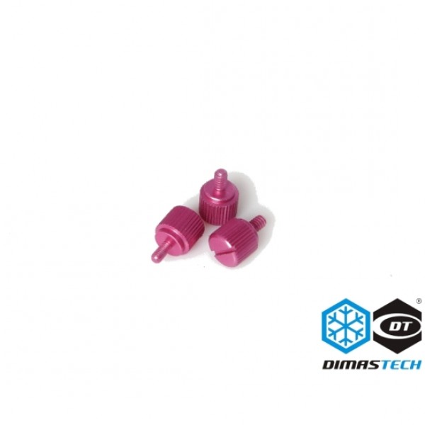 DimasTech® ThumbScrews 6-32 Thread 10 Pieces Pack - Electric Purple (BT088)