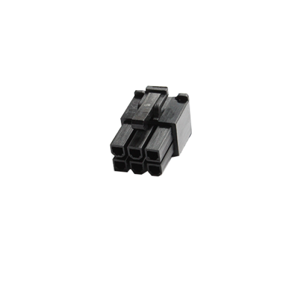 MMM 6-Pin PCI-E Female Connector - Black (MOD-0103)