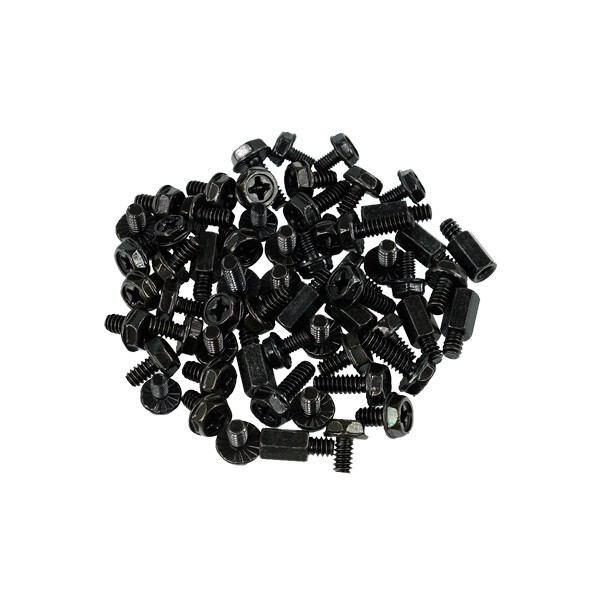 Phobya 60 Piece Mainboard Screw Kit - Black  (75076)