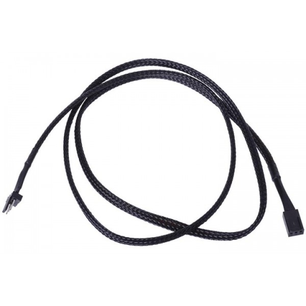 Phobya 3-Pin Fan Extension - 90cm  | Black (81133)