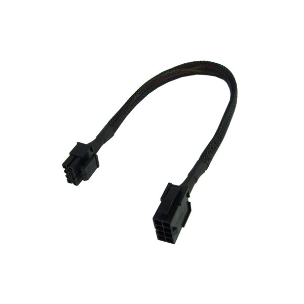 Phobya 8-Pin CPU Power Extension - 30cm | Black (82042)