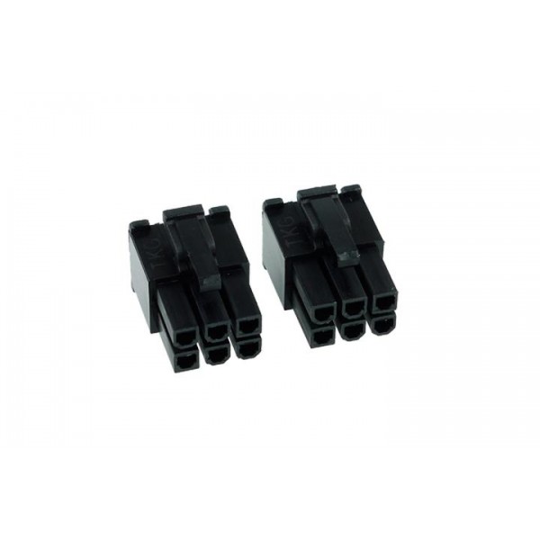 Phobya 6-pin VGA Connector (Ver. 1) (incl. pins) - 2ct | Male (82379)