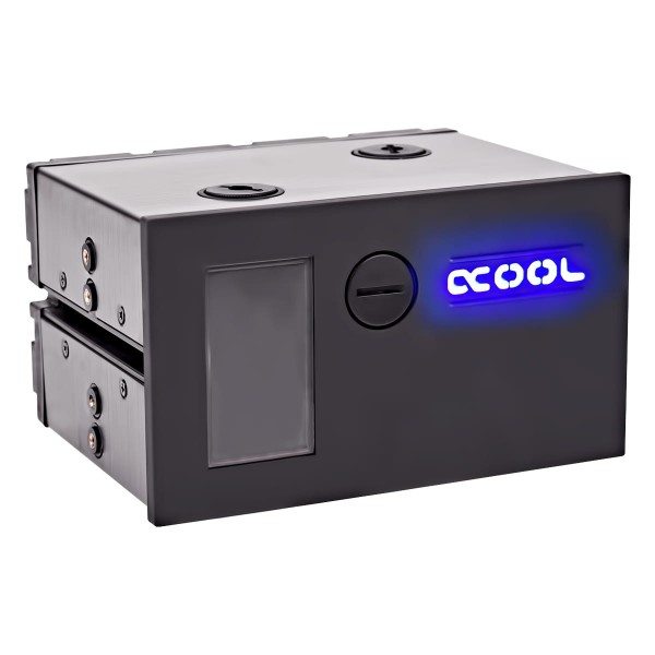 Alphacool Eisfach - Single Laing D5 - Dual 5,25 Bay Station Reservoir (15247)