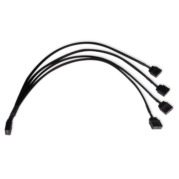 Alphacool Y-Splitter aRGB 3-Pin to 4x 3-Pin Cable - 30cm (18711)