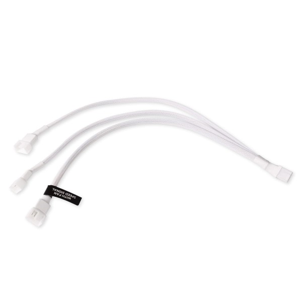 Alphacool Y-Splitter 4-Pin to 3x 4-Pin PWM Cable - 30cm - White (18726)