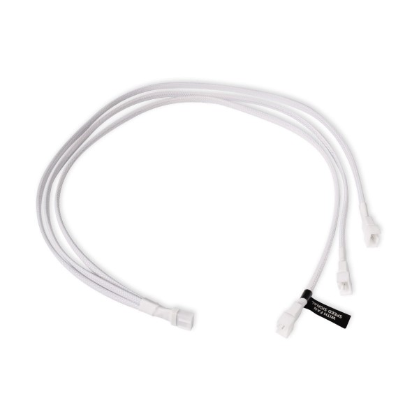 Alphacool Y-Splitter 4-Pin to 3x 4-Pin PWM Cable - 60cm - White (18727)