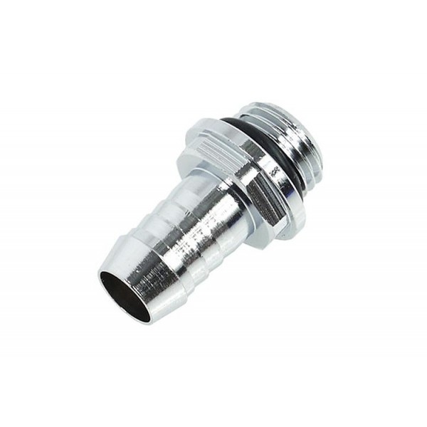 Alphacool G1/4 3/8" (10mm) Barbed Fitting with O-Ring "FatBoy" - Chrome (17092)