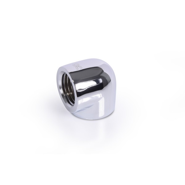 Alphacool Eiszapfen 20mm L-Connector Fitting G1/4 IT To G1/4 IT - Chrome (17589)