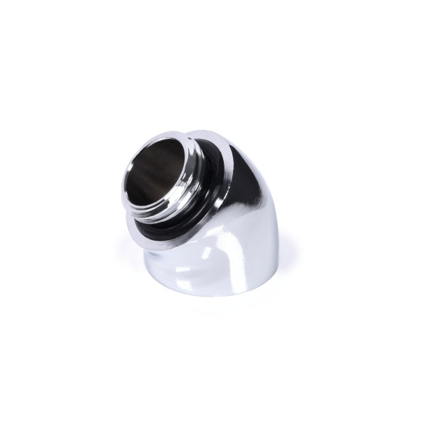 Alphacool Eiszapfen Angled Adaptor 45° G1/4 OT to G1/4 IT - Chrome (17591)