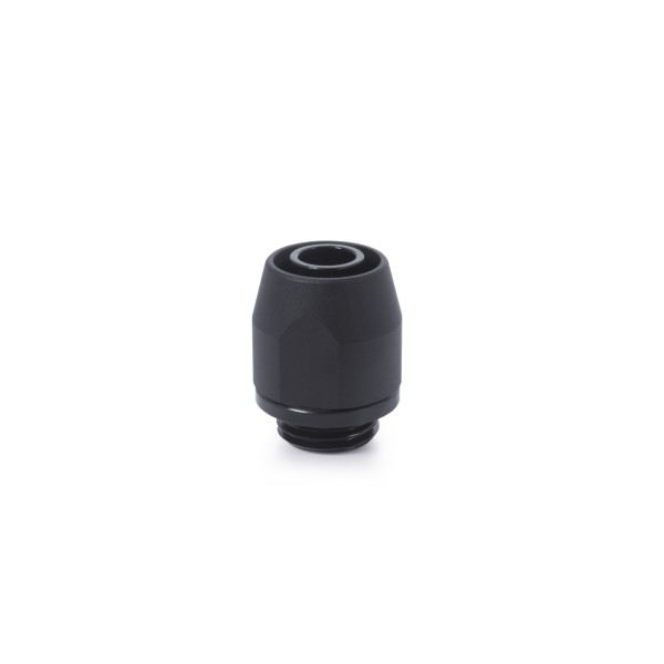 Alphacool HF Compression Fitting TPV Metal - 12.7/7.6mm Straight - Black (17638)