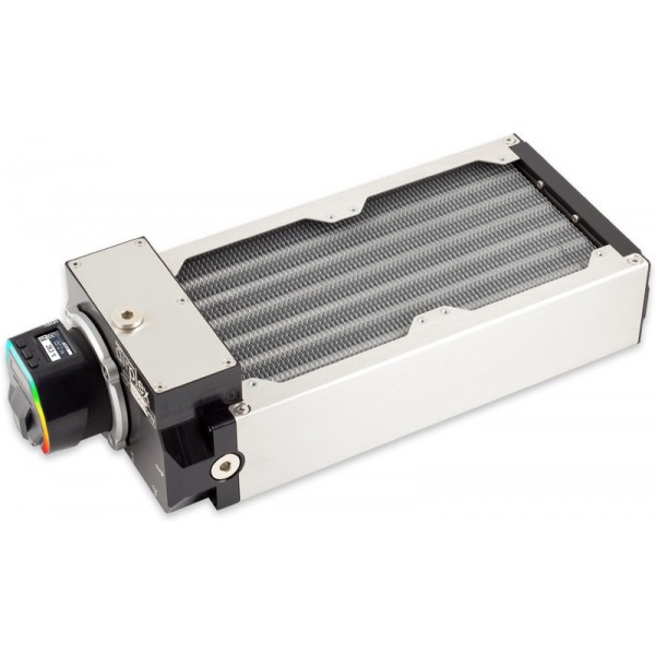 Aquacomputer Airplex Modularity System 240 mm, Aluminum Fins, D5 NEXT Pump, Stainless Steel Side Panels (33082)