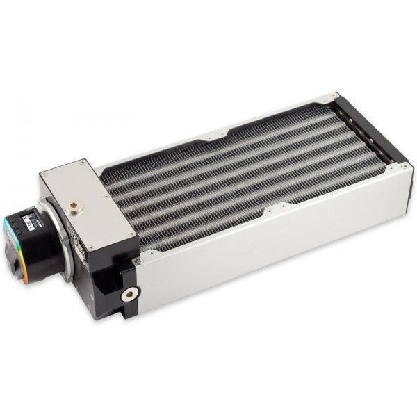 Aquacomputer Airplex Modularity System 280 mm, Aluminum Fins, D5 NEXT Pump, Stainless Steel Side Panels (33084)