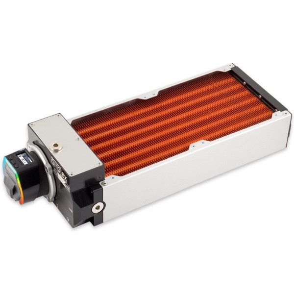 Aquacomputer Airplex Modularity System 280 mm, Copper Fins, D5 NEXT Pump, Stainless Steel Side Panels (33085)