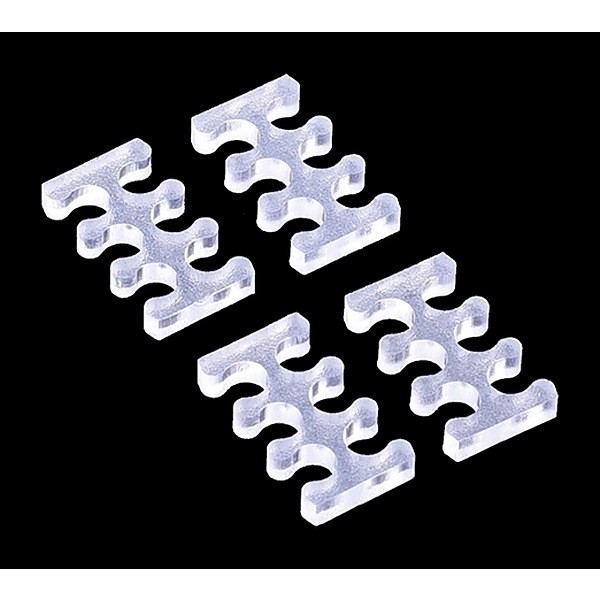 Alphacool Eiskamm X6 - 3mm Clear - 4 pcs (24743)