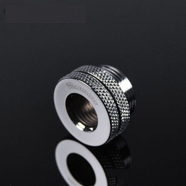 Barrow G1/4" Threaded Female to Female Pass-Through Fitting - Silver (TCDZS-V1-Silver)