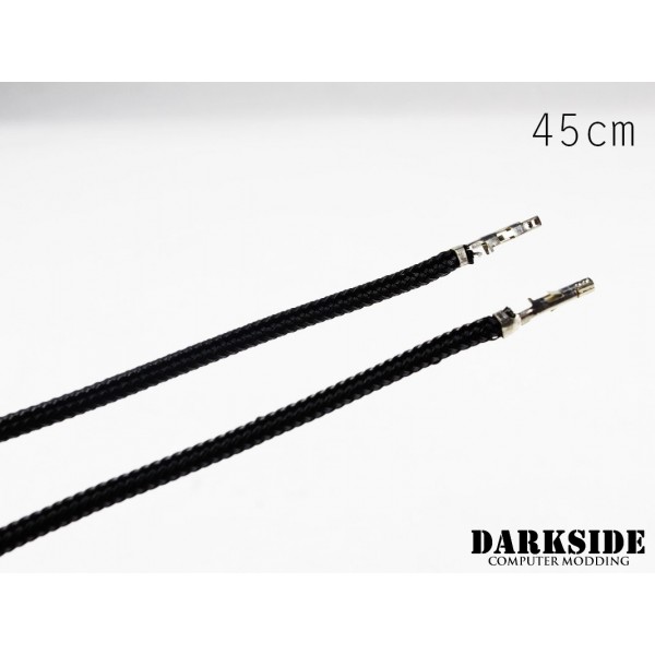 Darkside 17.5" (45cm) Female-Female Pre-Sleeved ATX and PCI-E Wire – Jet Black (DS-0643)