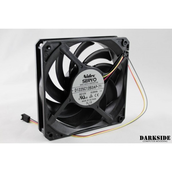 Gentle Typhoon Performance Radiator Fan - 1150rpm, 37cfm - Black Edition (D1225C12B5AP-71)