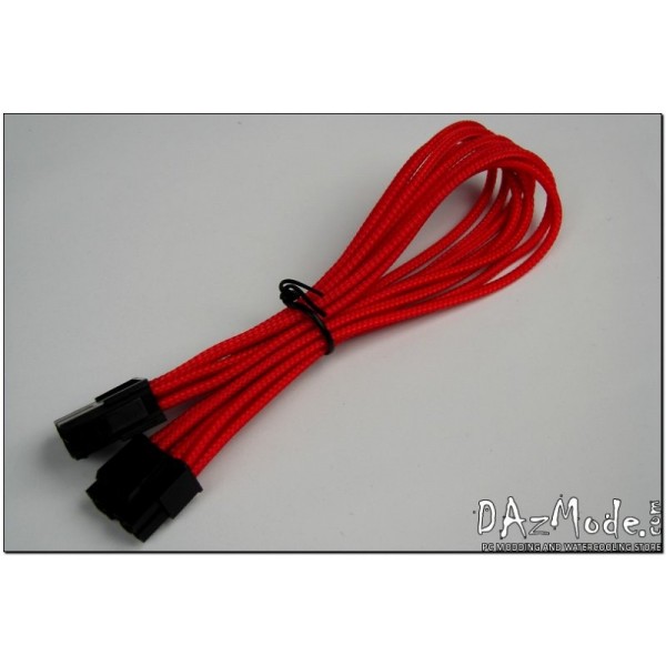 Darkside 4+4 EPS 12" (30cm) HSL Single Braid Extension Cable - Red UV (DS-0073)